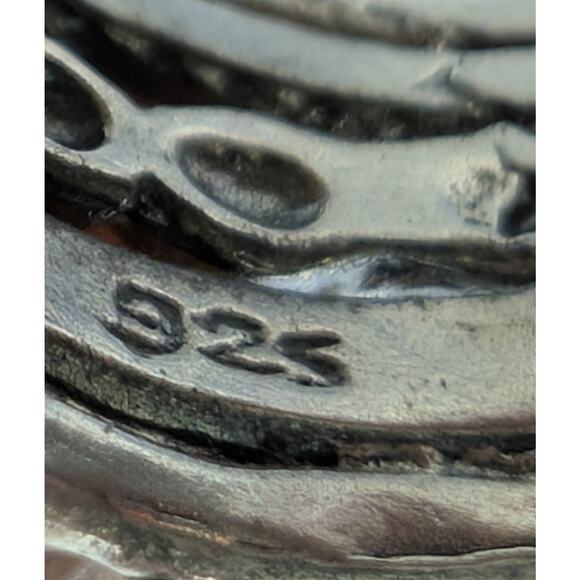 Sundance Catalog Sterling Silver Garnet Diamond All Together Ring Size 5 Israel - Picture 8 of 9